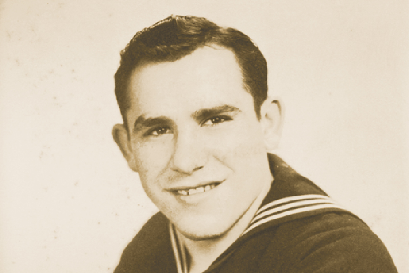 Yogi Berra's US Navy yearbook photo, 1944