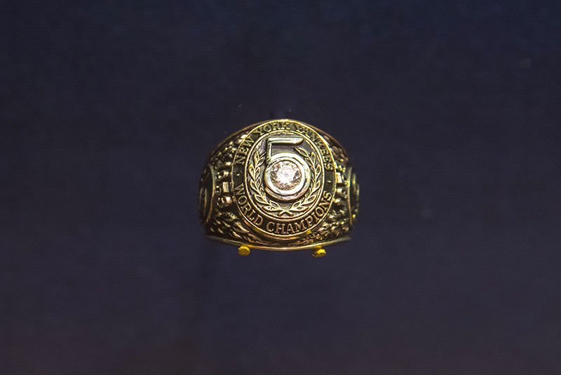 A 1953 World Series ring, marking five NY Yankee championships in a row