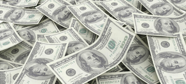 Pile of U.S. $100 bills