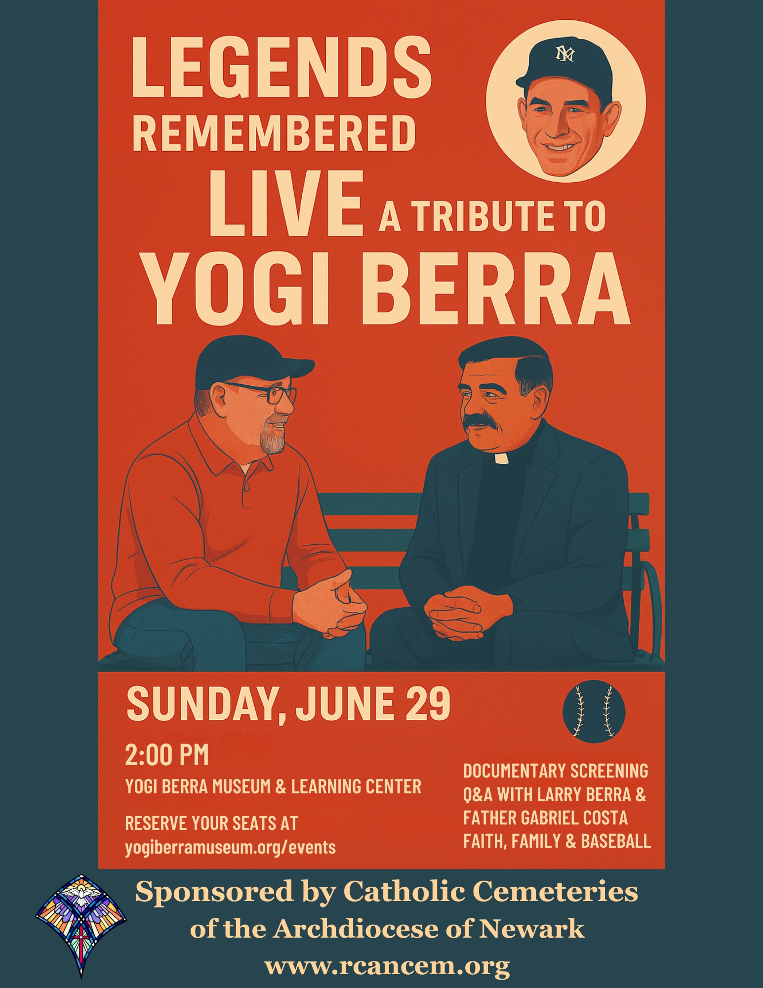 A Poster for: Legends Remembered Live: A Tribute to Yogi Berra